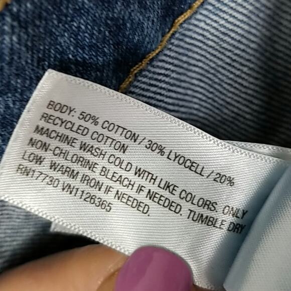 UNIVERSAL THREAD GOODS INC. Denim Skirt Maxi High Slit Back Cotton/Lyocell  - 8 - Picture 9 of 10